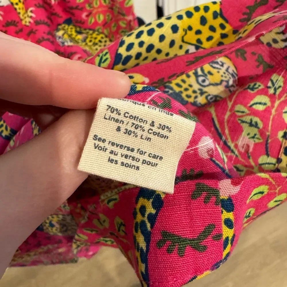Printfresh linen blend printed dress - Picture 3 of 3